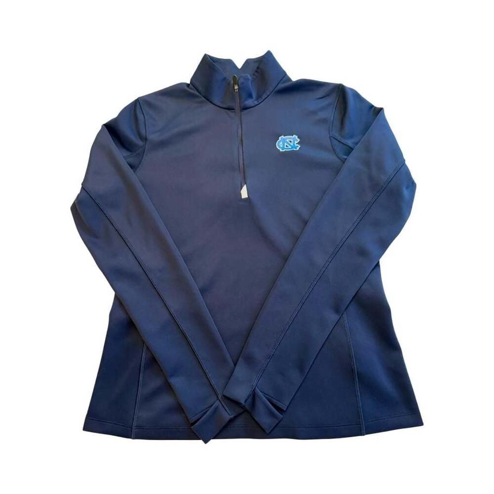North Carolina Tar Heels Stretch Womens Quarter Zip Pullover - Cutter & Buck,